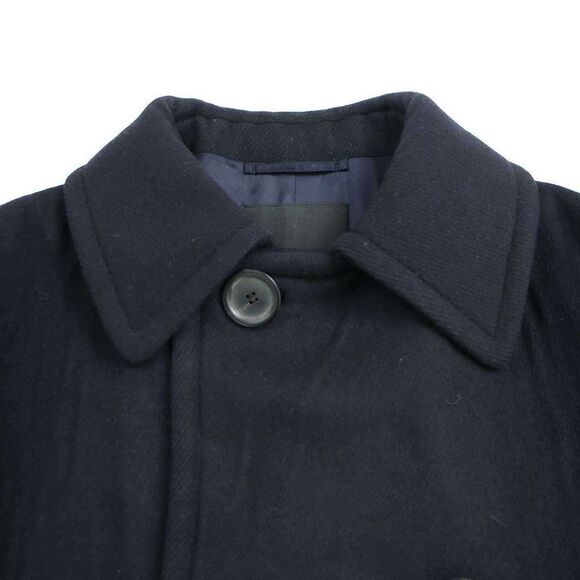 Prada 20AW Cashmere Long Coat Sgb619 1UWX Navy 48 - Picture 3 of 6